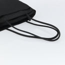 PRADA Tote Bag Nylon Black Silver Auth 166698-7