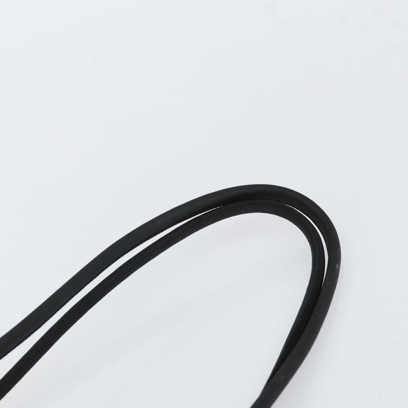 PRADA Tote Bag Nylon Black Silver Auth 166698