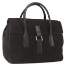 GUCCI Hand Bag Suede Brown Silver 000 0844 Auth 166700-1