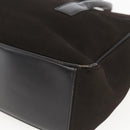 GUCCI Hand Bag Suede Brown Silver 000 0844 Auth 166700-15