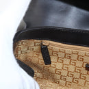 GUCCI Hand Bag Suede Brown Silver 000 0844 Auth 166700-19