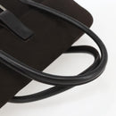 GUCCI Hand Bag Suede Brown Silver 000 0844 Auth 166700-7