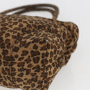 BOTTEGA VENETA Hand Bag Nylon Brown Auth 166702-9