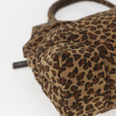 BOTTEGA VENETA Hand Bag Nylon Brown Auth 166702-14