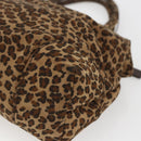 BOTTEGA VENETA Hand Bag Nylon Brown Auth 166702-15