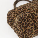 BOTTEGA VENETA Hand Bag Nylon Brown Auth 166702-16