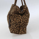 BOTTEGA VENETA Hand Bag Nylon Brown Auth 166702-3