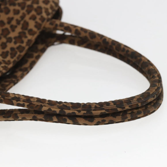 BOTTEGA VENETA Hand Bag Nylon Brown Auth 166702