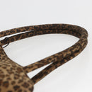 BOTTEGA VENETA Hand Bag Nylon Brown Auth 166702-8