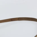 LOEWE Anagram Shoulder Bag Leather Beige Gold Auth 166704-8