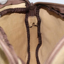 LOEWE Anagram Shoulder Bag Suede Beige Gold Auth 166706-17