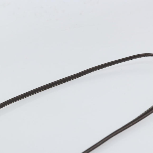 LOEWE Anagram Shoulder Bag Suede Beige Gold Auth 166706