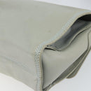 LOEWE Anagram Shoulder Bag Leather Gray Gold Auth 166708-15