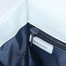 LOEWE Anagram Shoulder Bag Leather Gray Gold Auth 166708-20