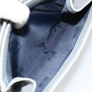 LOEWE Anagram Shoulder Bag Leather Gray Gold Auth 166708-23