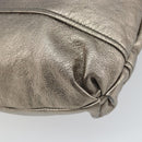 Salvatore Ferragamo Gancini Shoulder Bag Leather Gold Auth 166709-13