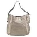 Salvatore Ferragamo Gancini Shoulder Bag Leather Gold Auth 166709-3