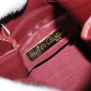 CARTIER Must Line Shoulder Bag Leather Bordeaux Gold Auth 166711-11