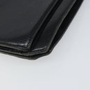 SAINT LAURENT Shoulder Bag Leather Gold Black Auth 166716-10