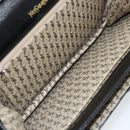 SAINT LAURENT Shoulder Bag Leather Gold Black Auth 166716-16