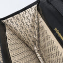 SAINT LAURENT Shoulder Bag Leather Gold Black Auth 166716-18