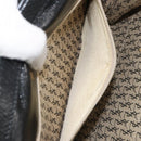SAINT LAURENT Shoulder Bag Leather Gold Black Auth 166716-20