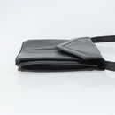SAINT LAURENT Shoulder Bag Leather Gold Black Auth 166716-4