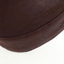 VERSACE Hand Bag Nylon Black Silver Auth 166717V-17
