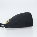 Christian Dior Canage Shoulder Bag Black Gold Auth 166720-4
