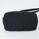 Christian Dior Canage Shoulder Bag Black Gold Auth 166720-5