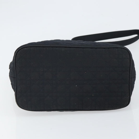 Christian Dior Canage Shoulder Bag Black Gold Auth 166720