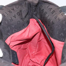 BVLGARI Logo Mania Tote Bag Canvas Black Silver Auth 166723-17