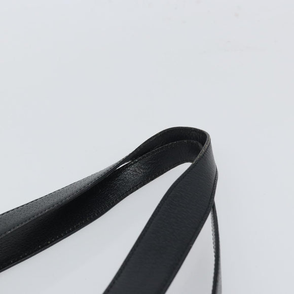 BVLGARI Logo Mania Tote Bag Canvas Black Silver Auth 166723