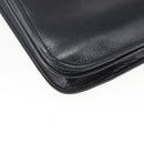 SAINT LAURENT Shoulder Bag Leather Gold Black Auth 166724-13