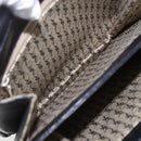 SAINT LAURENT Shoulder Bag Leather Gold Black Auth 166724-19