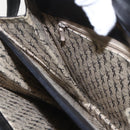 SAINT LAURENT Shoulder Bag Leather Gold Black Auth 166724-21