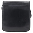 SAINT LAURENT Shoulder Bag Leather Gold Black Auth 166724-3