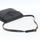 SAINT LAURENT Shoulder Bag Leather Gold Black Auth 166724-7