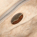 GUCCI GG Plus Supreme Boston Bag PVC Beige Gold Auth 166725-18