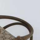 GUCCI GG Plus Supreme Boston Bag PVC Beige Gold Auth 166725-8