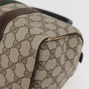 GUCCI GG Supreme Web Sherry Line Bag PVC Beige Red 012 3841 58 Auth 166727-10