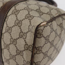 GUCCI GG Supreme Web Sherry Line Bag PVC Beige Red 012 3841 58 Auth 166727-19