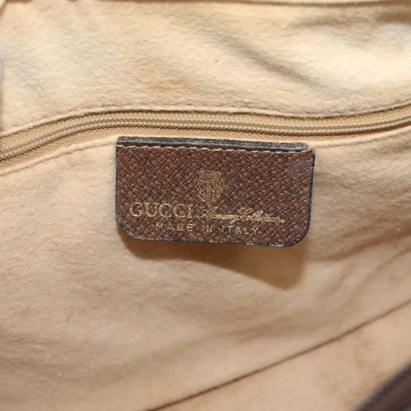 GUCCI GG Supreme Web Sherry Line Bag PVC Beige Red 012 3841 58 Auth 166727