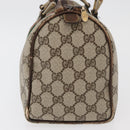 GUCCI GG Supreme Web Sherry Line Bag PVC Beige Red 012 3841 58 Auth 166727-6