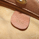 GUCCI Bamboo Hand Bag Suede Leather Brown Gold Auth 166728-19