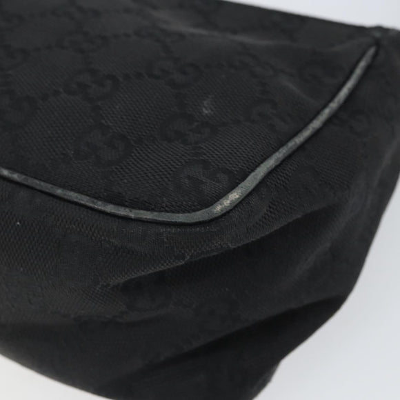 GUCCI GG Canvas Hand Bag Black 106644 Auth 166729