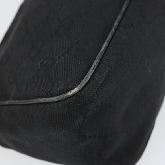 GUCCI GG Canvas Hand Bag Black 106644 Auth 166729