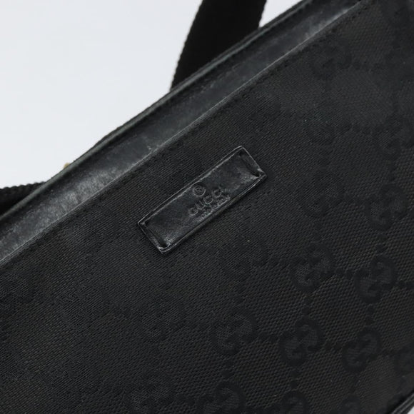 GUCCI GG Canvas Hand Bag Black 106644 Auth 166729