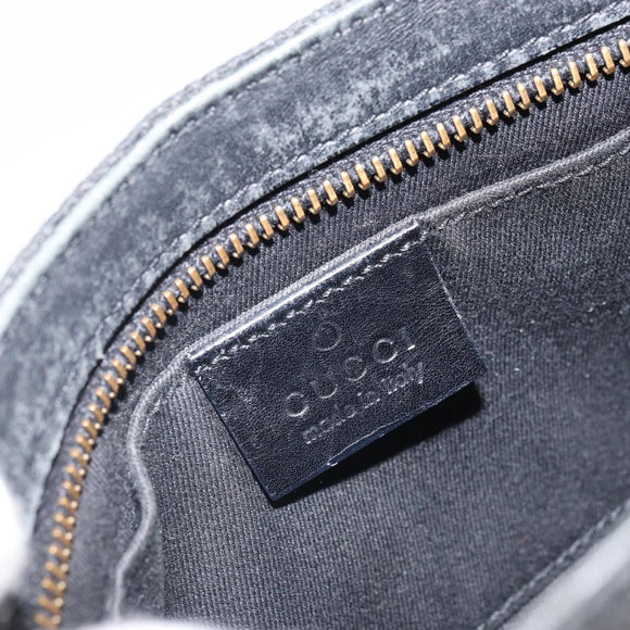 GUCCI GG Canvas Hand Bag Black 106644 Auth 166729