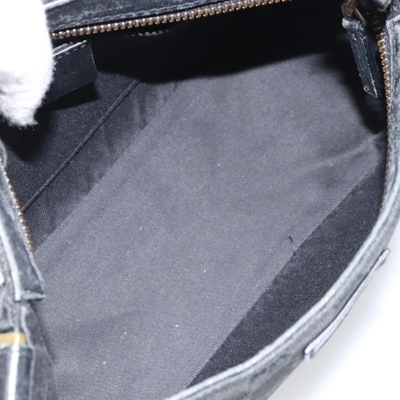 GUCCI GG Canvas Hand Bag Black 106644 Auth 166729